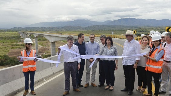 El presidente Santos encabezó la inauguración de la obra. Foto: oficial.