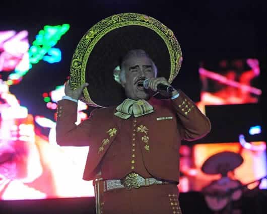 Vicente Fernández, cantante mexicano. Foto: AFP