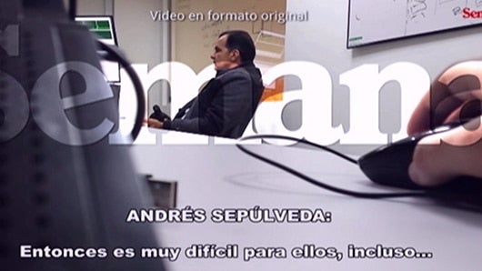 Óscar Iván Zuluaga reunido con el hacker detenido, Andrés Sepúlveda. Foto: Noticias RCN