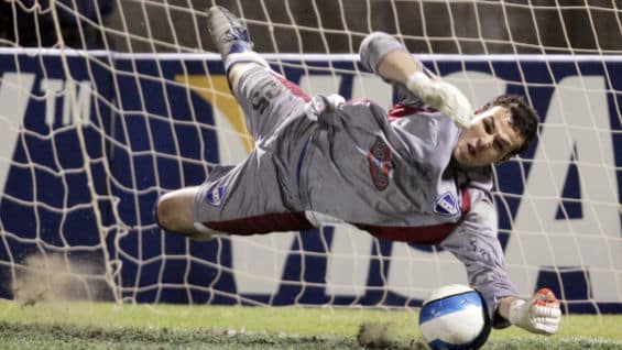 El portero uruguayo Alexis Viera. Foto: AFP.