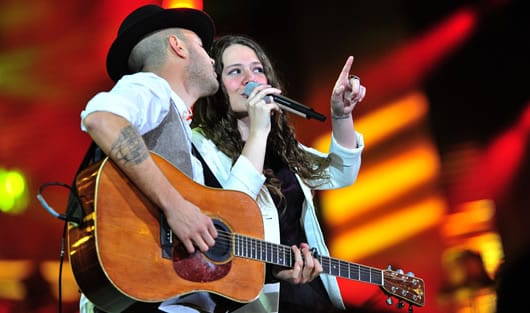 El dúo mexicano Jesse & Joy. Foto: AFP.