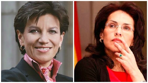Senadoras Claudia López y Viviane Morales.