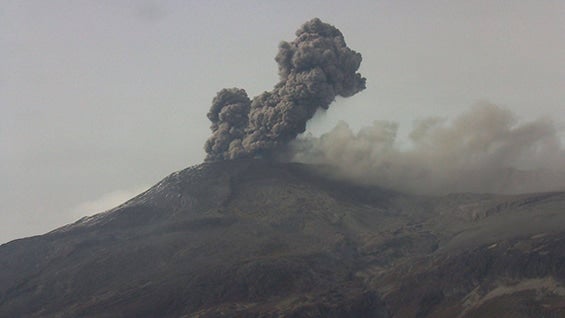 Foto: Observatorio Vulcanológico y Sismológico de Manizales / Servicio Geológico Colombiano.