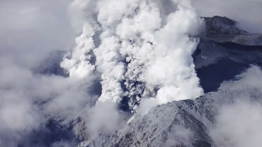 La última gran erupción del Monte Ontake se produjo en 1979. Foto: AFP.