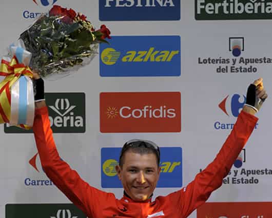 Janez Brajkovic, ciclista esloveno. Foto: AFP.