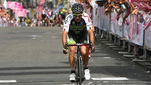 Óscar Sevilla, integrante del equipo EMP-UNE. Foto @mundociclistico.