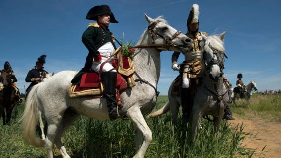 Se espera que aficionados recreen la batalla durante dos días. Foto: AFP