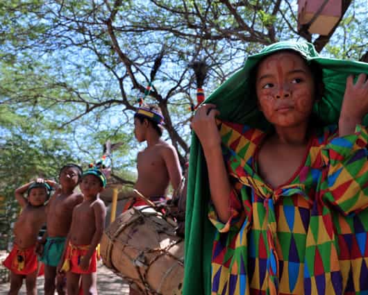 La hambruna afecta a por lo menos unos 40.000 indígenas. Foto: AFP.