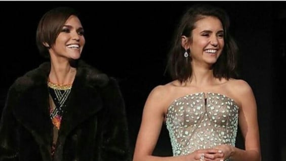 Ruby Rose junto a Nina Dobrev. Foto: @rubyrose (Instagram).
