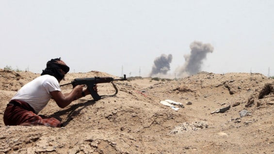 Rebelde yemení partidario de Hadi. Foto: AFP