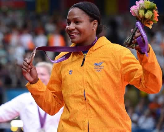 Yuri Alvear, yudoca colombiana. Foto: AFP