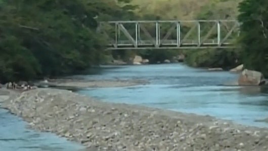 Temperaturas 35 grados provocaron que el caudal del río Zulia cayera a niveles dramáticos. Foto: Noticias RCN.