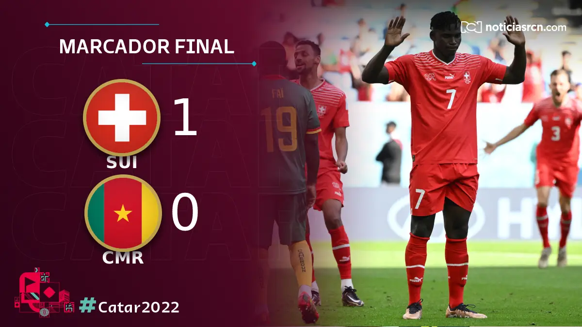 Suiza venció a Camerún por la mínima diferencia