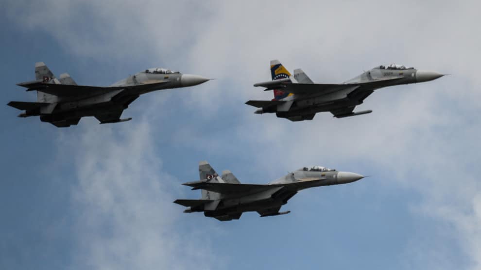 Los Sukhoi Su-30 venezolanos.