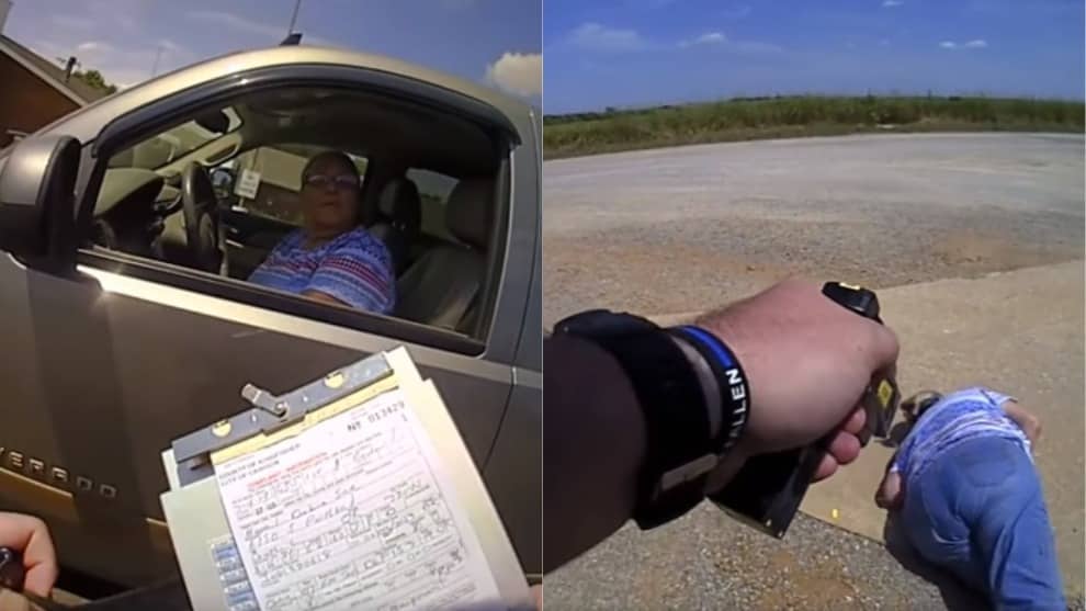 Policía utiliza taser contra anciana
