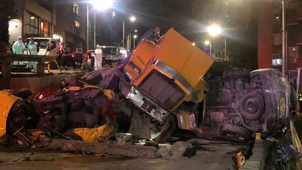 Taxista murió en accidente de la vía Circunvalar en Bogotá