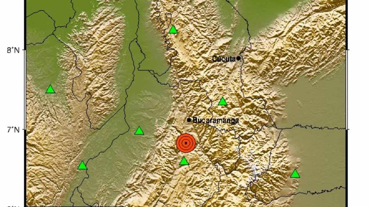 Temblor de magnitud 5,0 sacudió Santander, Medellín y Bogotá