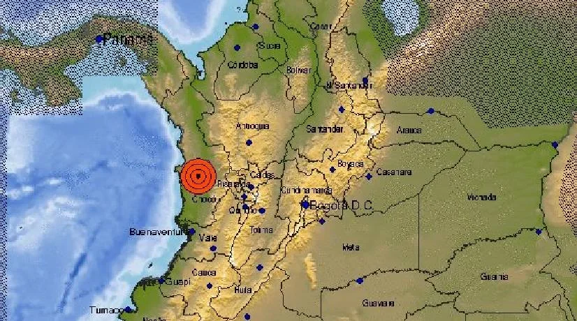 Sismo de magnitud 5,5 sacudió Chocó este domingo
