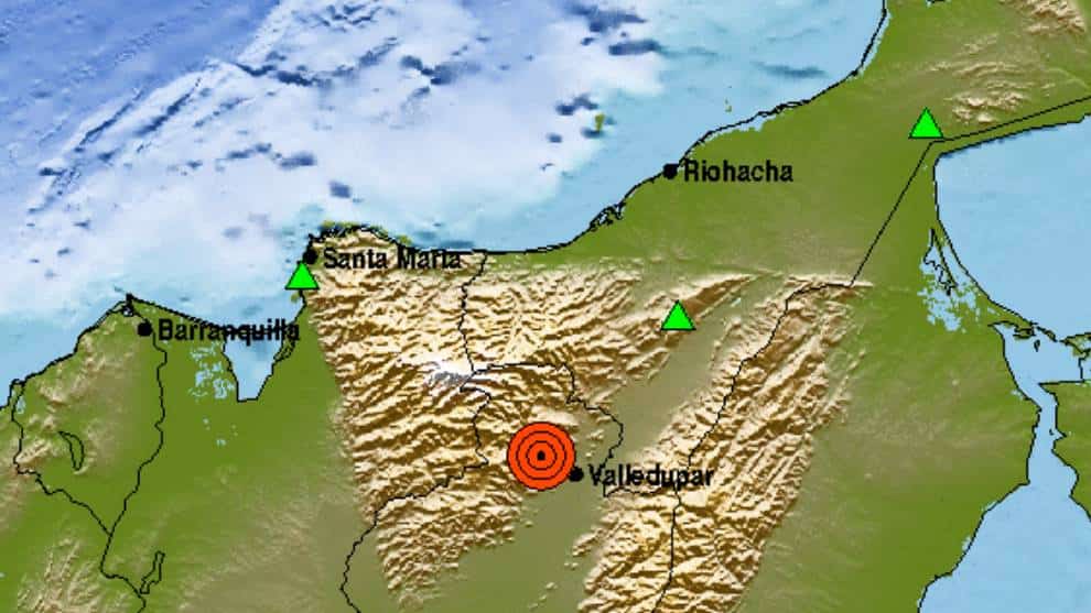 Sismo en Valledupar