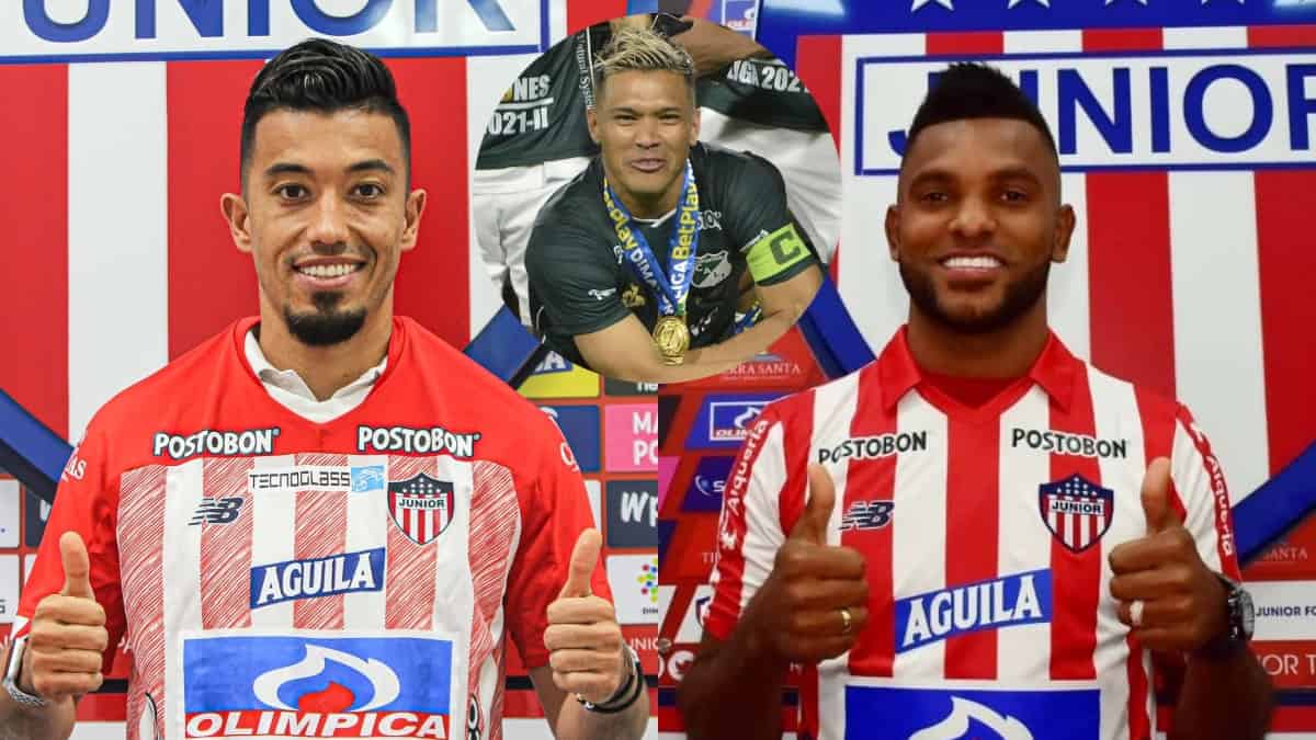 Fernando Uribe, Teófilo Gutiérrez y Miguel Ángel Borja