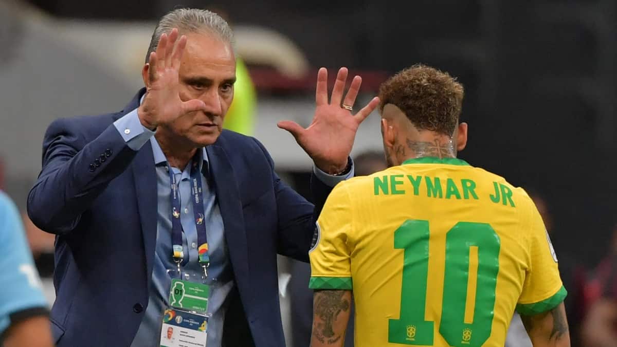 Tite y Neymar
