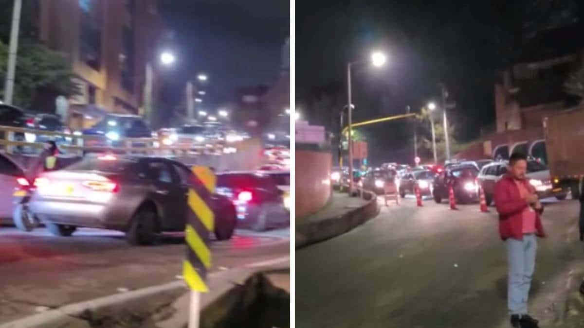 Desvíos por trancón y manifestaciones en vía La Calera