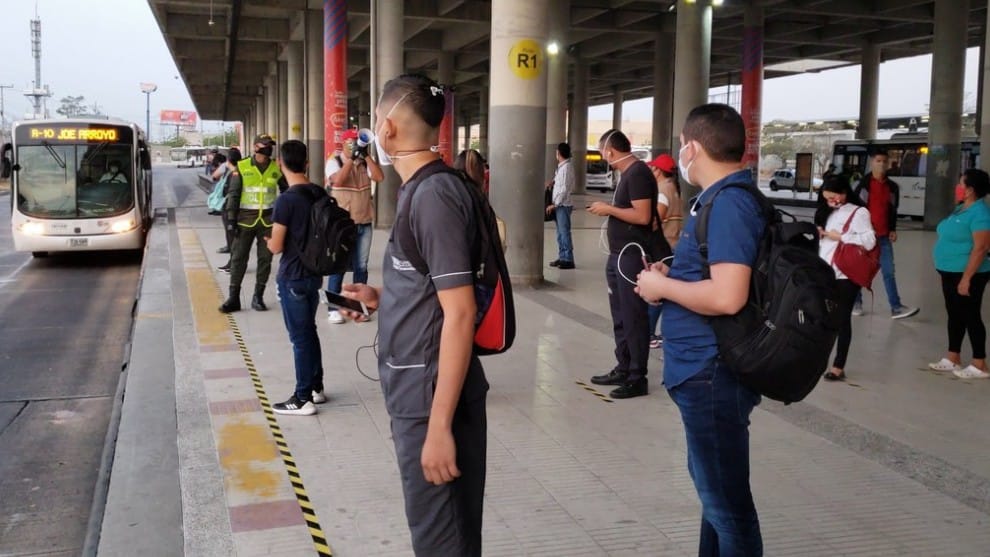 Transmetro de Barranquilla retomó su operación habitual