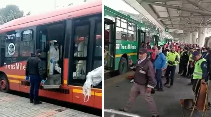 En dos hechos aislados, en menos de 24 horas una mujer murió y 16 personas resultaron heridas en buses de Transmilenio