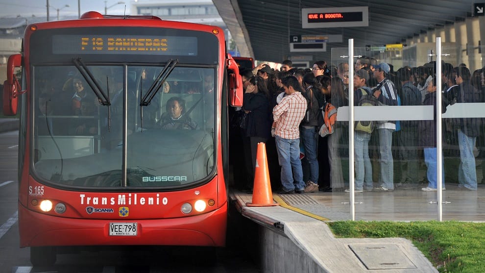 Sistema Transmilenio. Alcaldía de Bogotá.