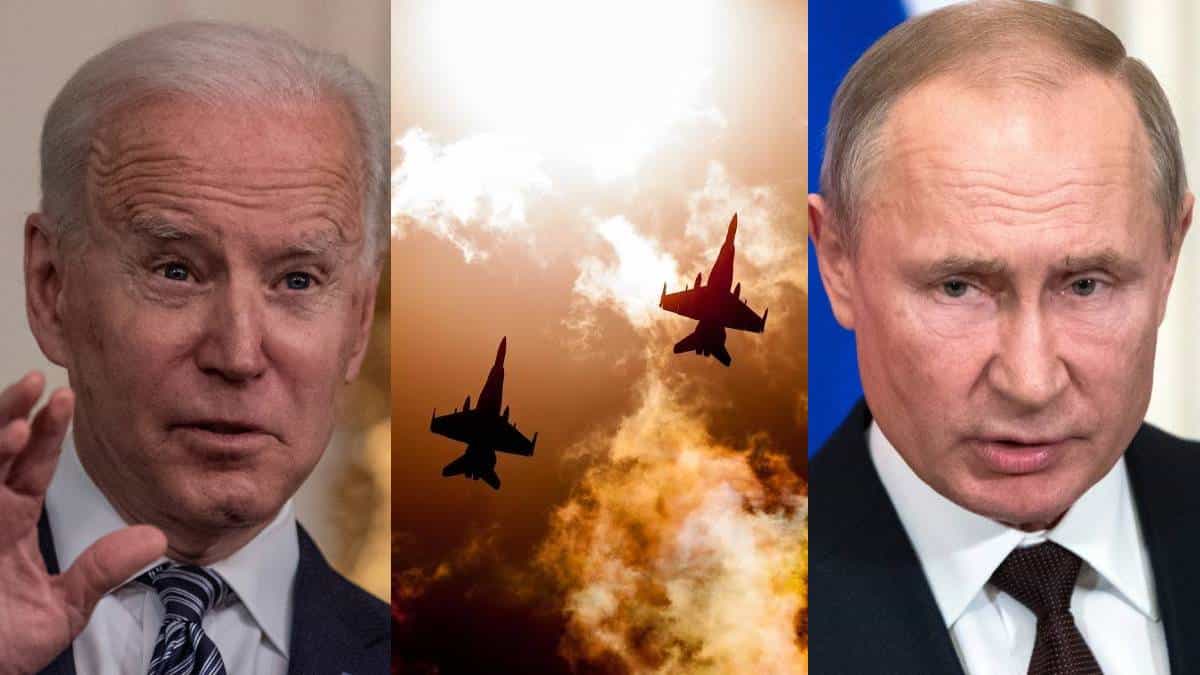 Presidente de Estados Unidos Joe Biden (izquierda) y Presidente de Rusia Vladimir Putin (derecha).