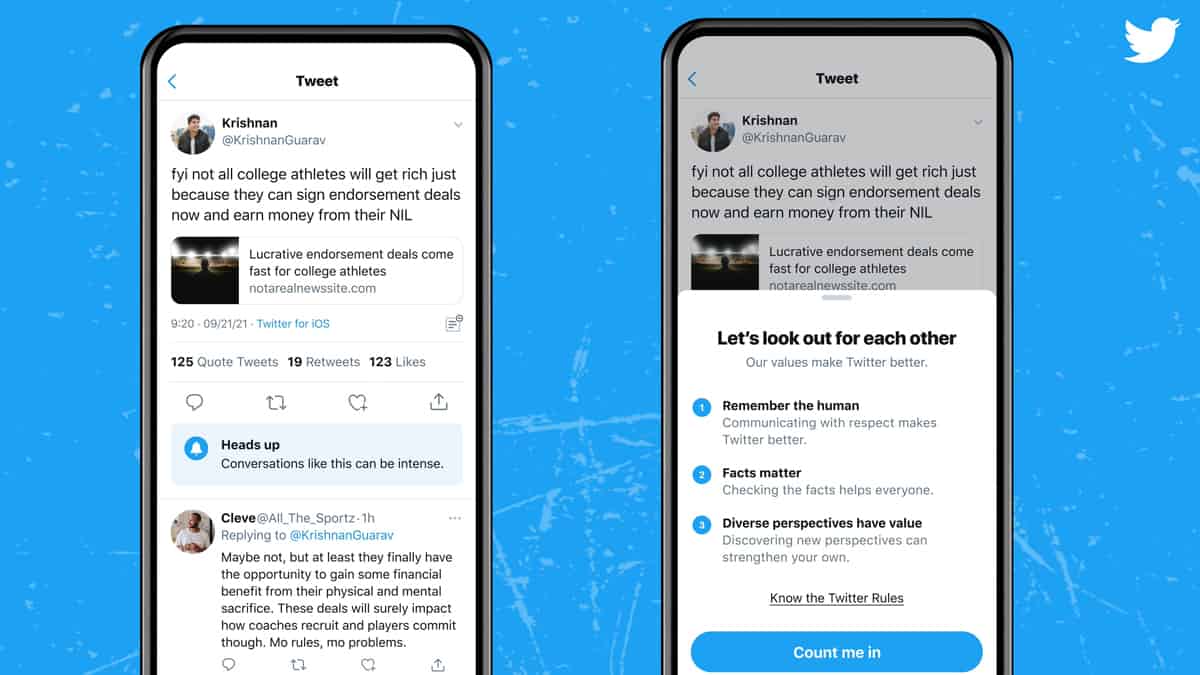 Twitter avisará cuando una conversación es “intensa”