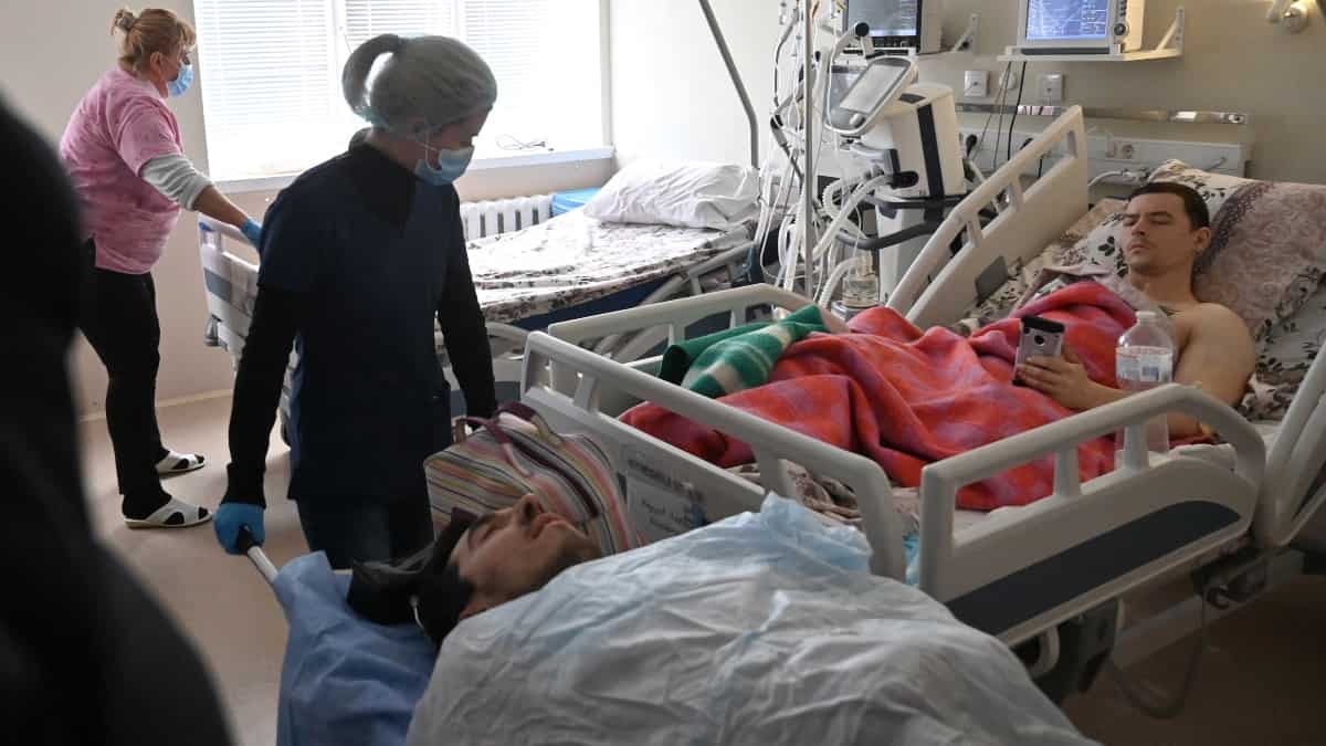 Guerra Rusia Ucrania: soldados ucranianos recuerdan combates desde hospital