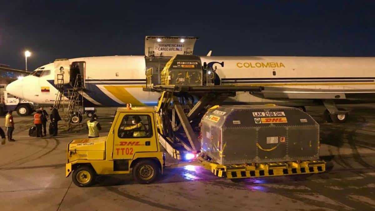 Colombia recibió 100.620 dosis de vacunas anticovid de Pfizer