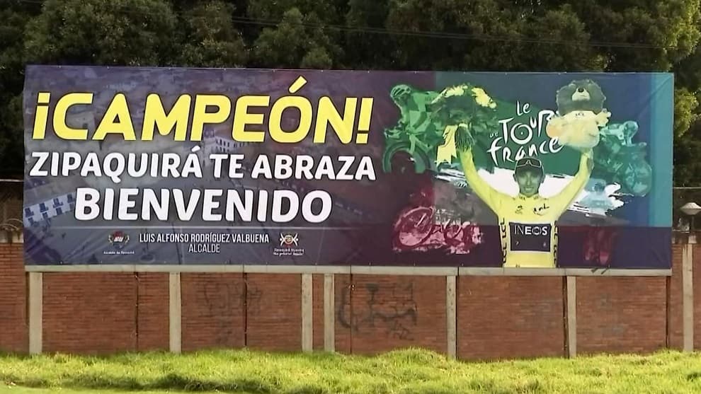 Zipaquirá se alista para celebrar el triunfo de Egan Bernal en el Tour de Francia