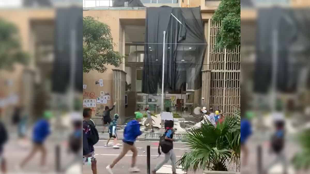 Vandalismo contra Alcaldía de Barranquilla