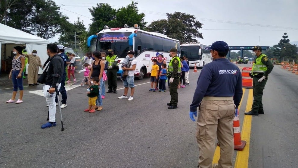 Cerca de 600 venezolanos regresaron este sábado a su país