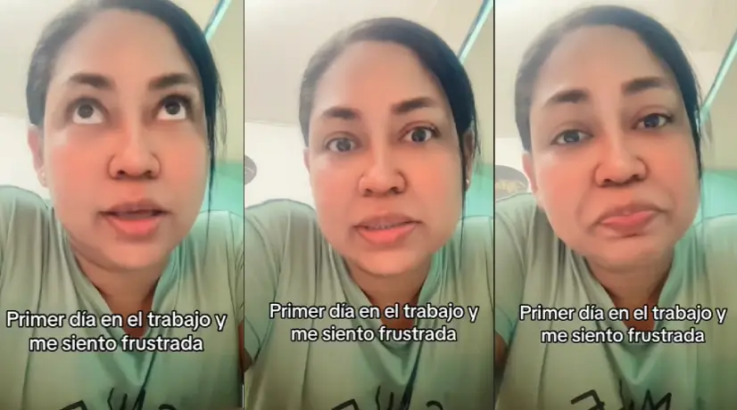 "No estoy preparada para trabajar": mujer llora en video porque solo le dan una hora para almorzar