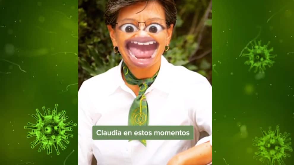 Curioso video publicado por Claudia López