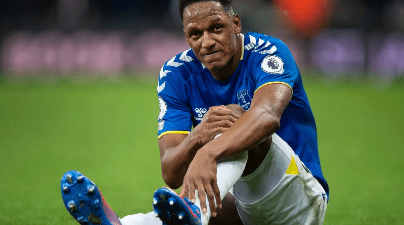 Yerry Mina and Everton very close to relegation