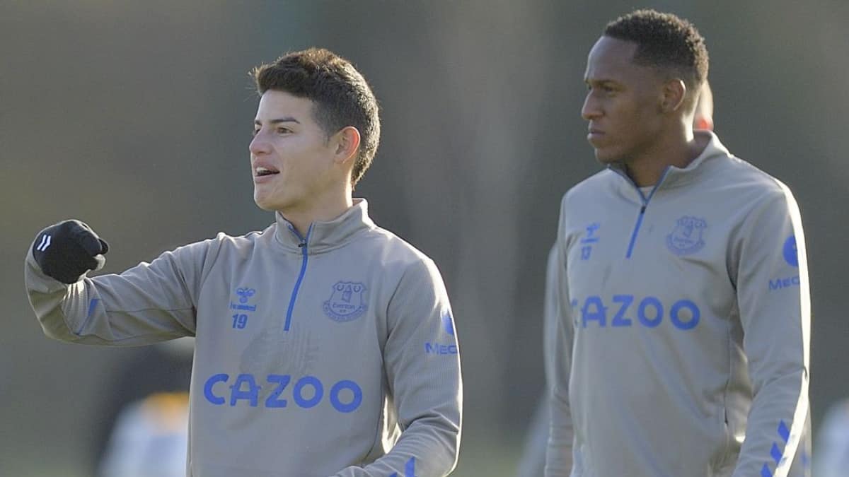 Yerry Mina y su mensaje de despedida a James Rodríguez