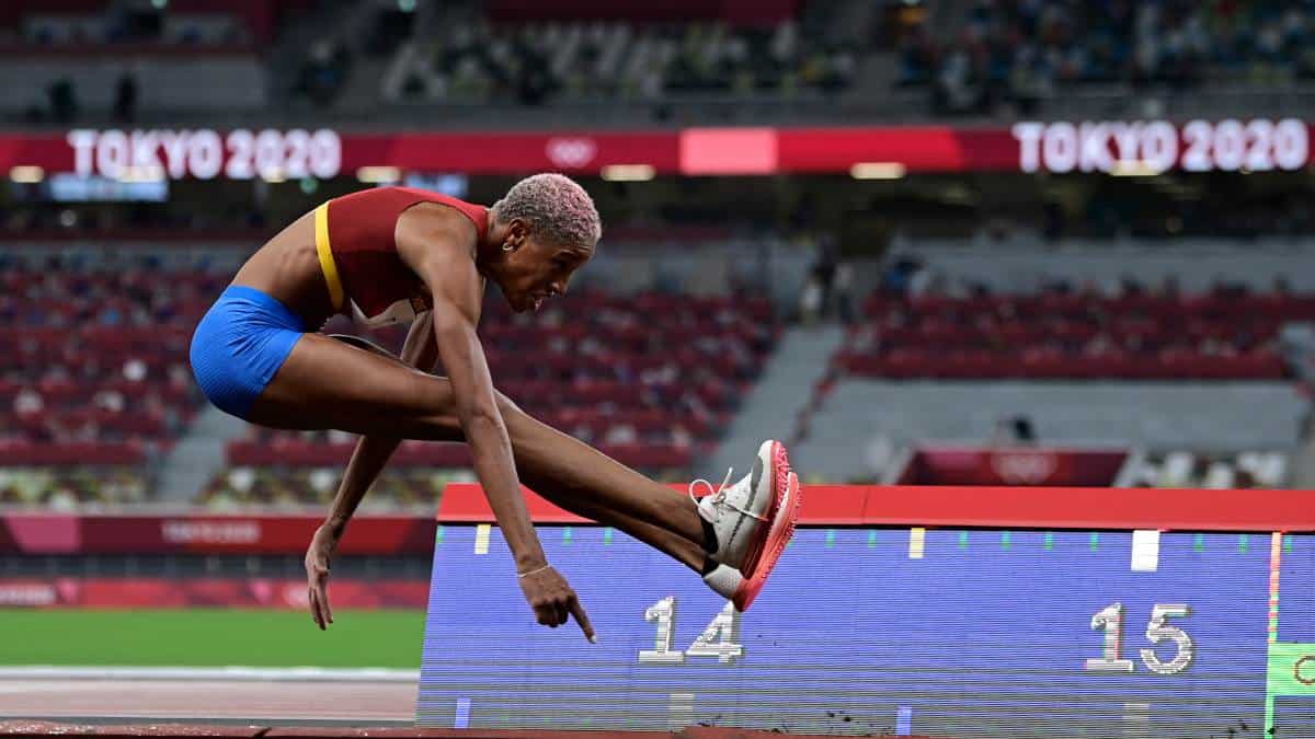 Yulimar Rojas, campeona olímpica. /AFP