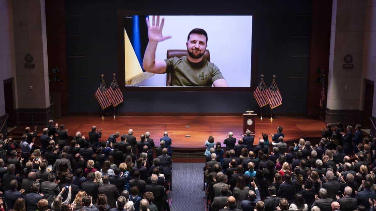 Presidente de Ucrania dio discurso ante el Congreso de Estados Unidos