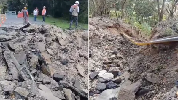 Video: así quedó la vía Panamericana tras fuerte atentado en horas de la madrugada