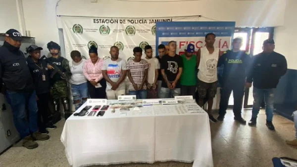 Fiscalía capturó 12 presuntos miembros de banda de microtráfico de Jamundí