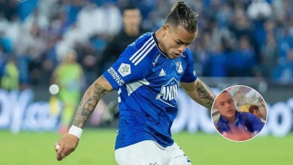 Leo Castro fue increpado por hincha del Junior en pleno aeropuerto: así reaccionó el delantero de Millonarios