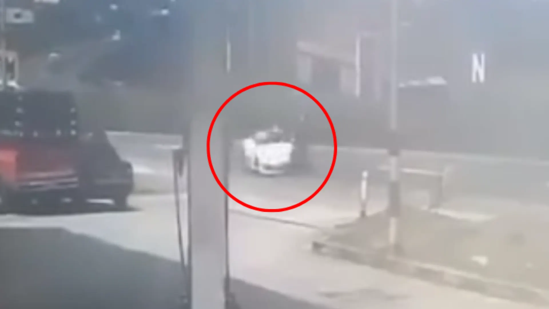 Accidente Porsche con moto