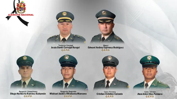 ¿Quiénes son las víctimas de la tragedia aérea del Ejército Nacional?