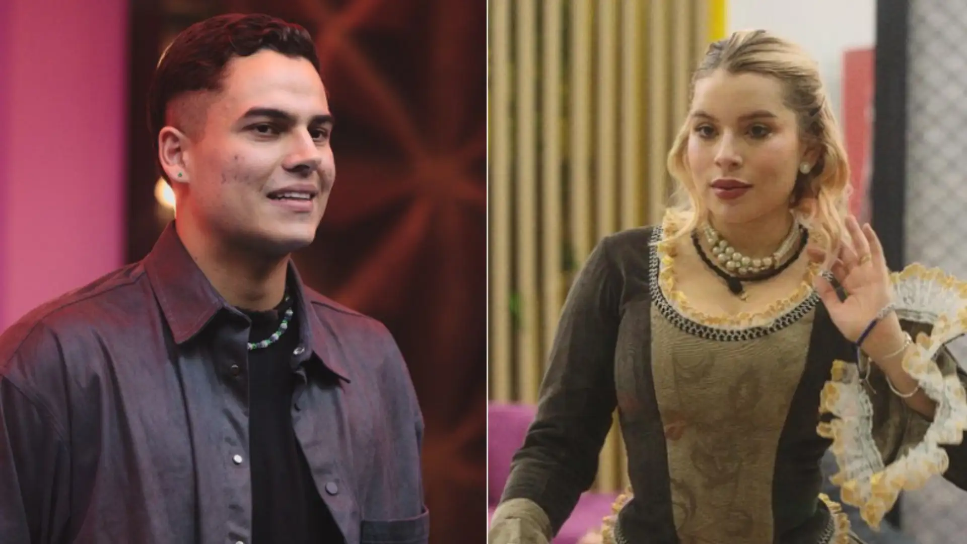 Miguel Bueno y Ornella Sierra en la casa