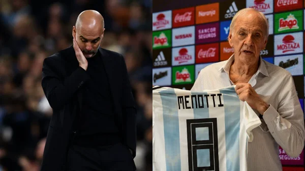 De genio a genio: Guardiola no se guardó ningún elogio para Menotti De genio a genio: Guardiola no se guardó ningún elogio para Menotti