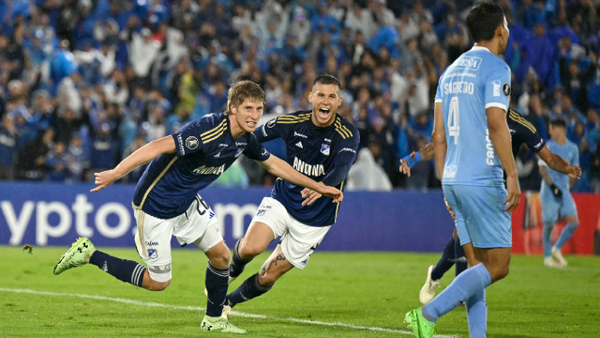 VIDEO | Andrés Llinás anotó un gol esperanzador y adelantó a Millonarios vs. Bolívar